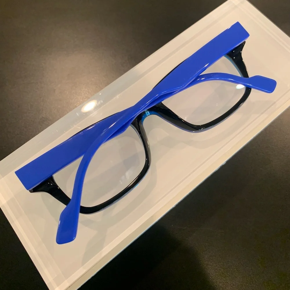 Face à Face Women's Blue Rectangular Glasses
